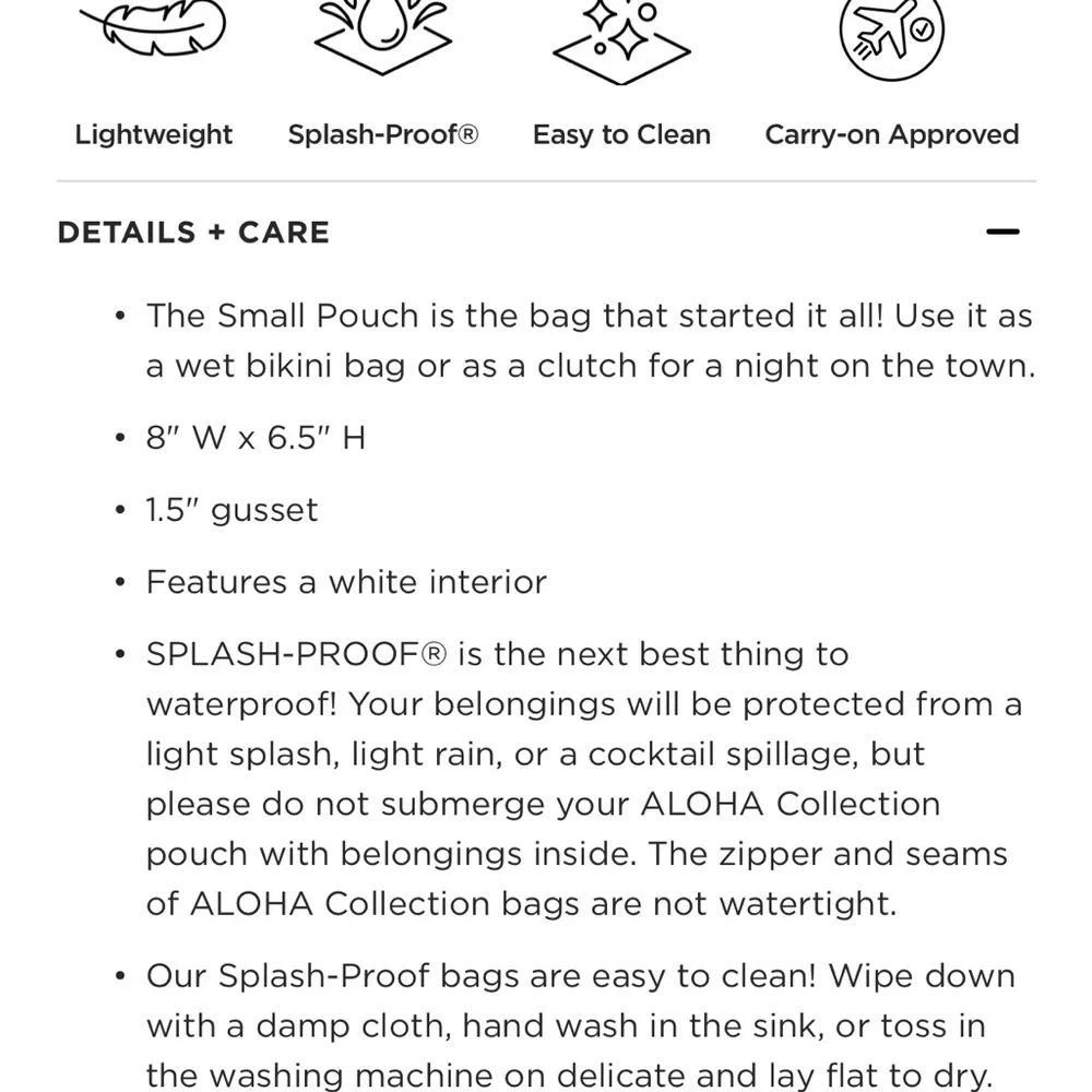 ALOHA Collection Shell Lei Small Pouch New - Picture 4 of 4